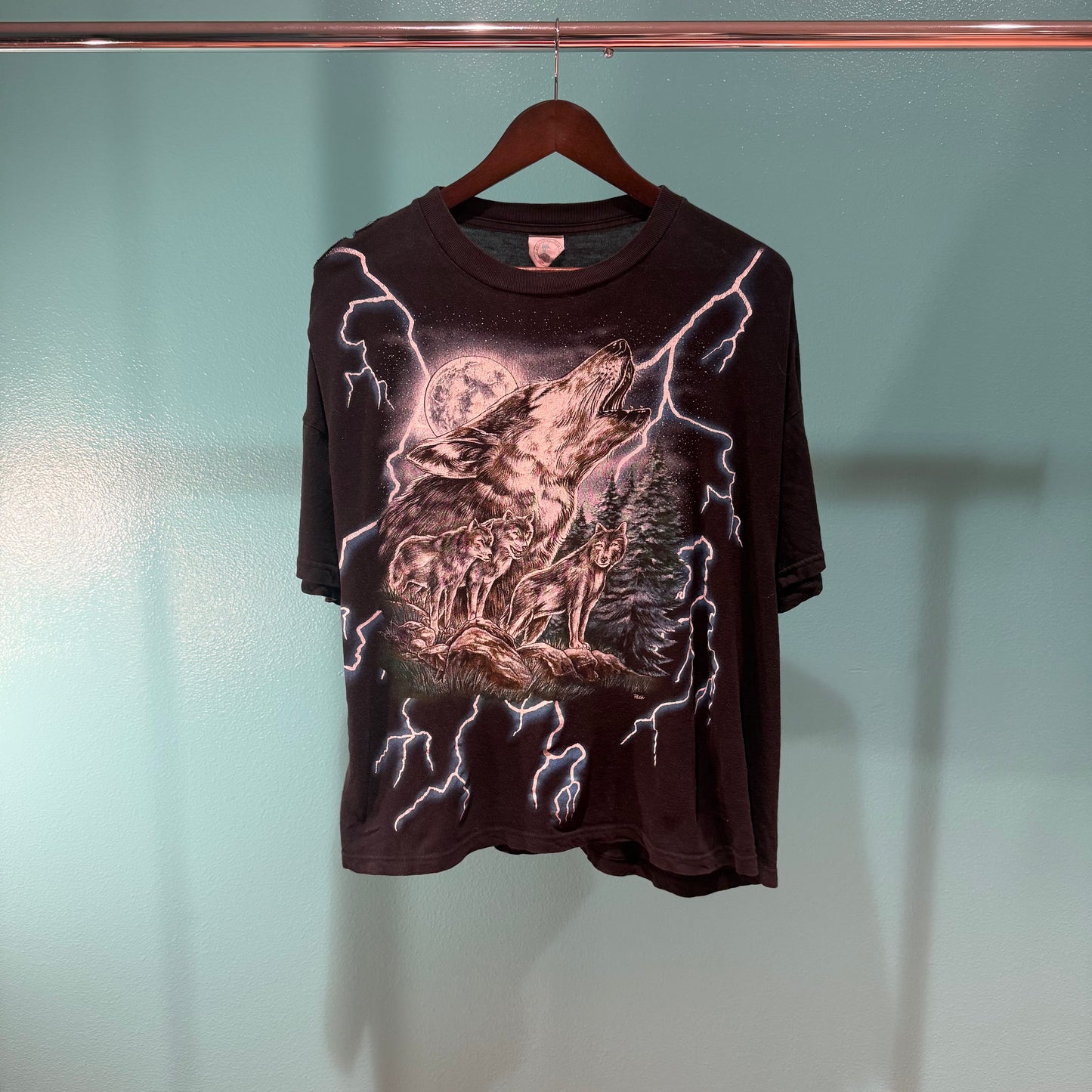 American Thunder Wolf Tee