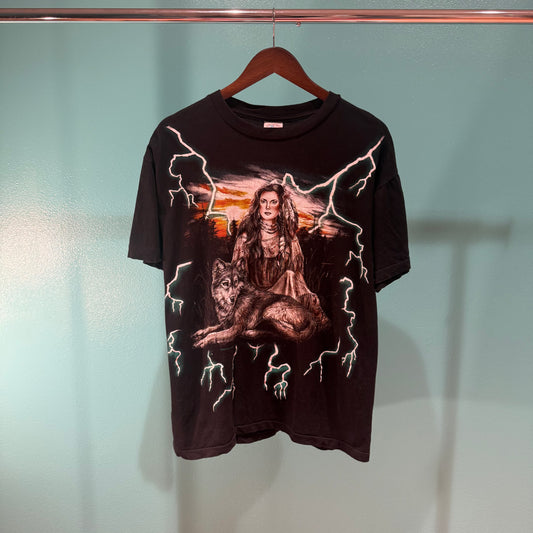 American Thunder Wolf Scenic Tee