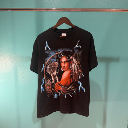 American Thunder Wolf Portrait Tee